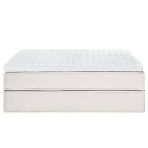 Premium boxspring KINX geweven stof - Stof KINX: Wit - 200 x 220cm - H2 zacht - Zonder