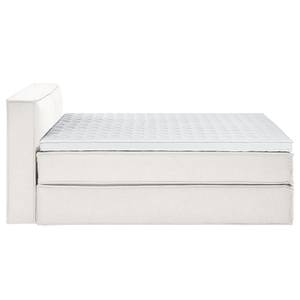 Premium Boxspringbett KINX Webstoff - Stoff KINX: Weiß - 180 x 220cm - H2 - 100 cm