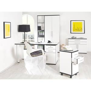 Pieds de bureau Basix (lot de 2) Blanc - Métal - Hauteur : 75 cm