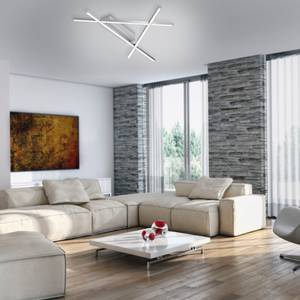 Lampada LED da soffitto Stick 2 Ferro Color argento