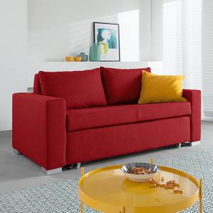 Schlafsofa LATINA Basic Webstoff - Stoff Doran: Rot - Breite: 173 cm