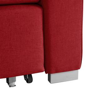 Canapé convertible LATINA Basic Tissu Doran : Rouge - Largeur : 173 cm