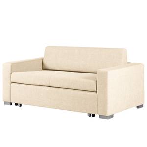 Canapé convertible LATINA Basic Tissu Doran : Crème - Largeur : 153 cm