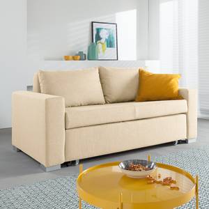 Schlafsofa LATINA Basic Webstoff - Stoff Doran: Creme - Breite: 193 cm