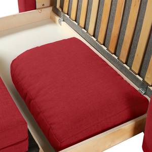 Canapé convertible LATINA Basic Tissu Doran : Rouge - Largeur : 193 cm