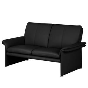 Sofa Capri (2-Sitzer) Echtleder Schwarz - Echtleder Mabel: Schwarz