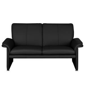 Sofa Capri (2-Sitzer) Echtleder Schwarz - Echtleder Mabel: Schwarz