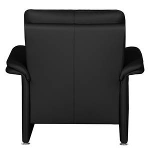 Fauteuil Capri Cuir véritable noir - Cuir Mabel: Noir