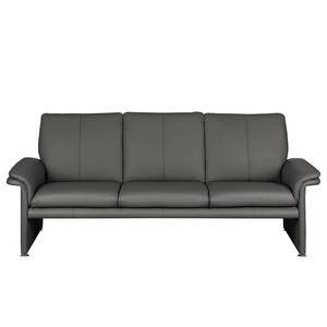 Sofa Capri (3-Sitzer) Echtleder Anthrazit - Echtleder Mabel: Dunkelgrau