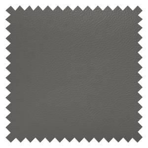 Canapé Capri (3 places) Cuir véritable anthracite - Cuir Mabel: Gris foncé