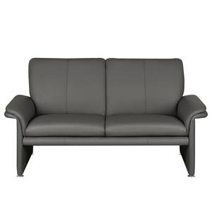 Sofa Capri (2-Sitzer) Echtleder Anthrazit - Echtleder Mabel: Dunkelgrau