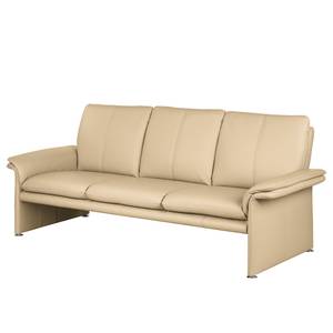 Bank Capri (3-zits) beige echt leer - Leer Mabel: Beige