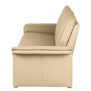 Bank Capri (3-zits) beige echt leer - Leer Mabel: Beige