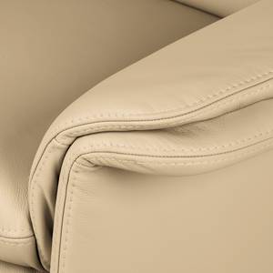 Fauteuil Capri Cuir véritable beige - Cuir Mabel: Beige