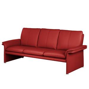 Sofa Capri (3-Sitzer) Echtleder Rot - Echtleder Mabel: Rot