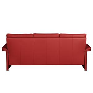 Sofa Capri (3-Sitzer) Echtleder Rot - Echtleder Mabel: Rot