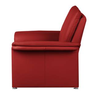 Fauteuil Capri Cuir véritable rouge - Cuir Mabel: Rouge