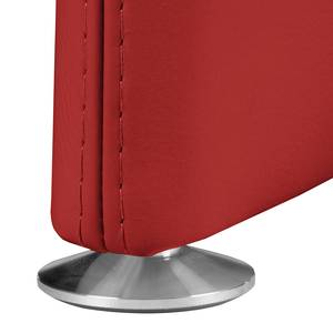 Fauteuil Capri Cuir véritable rouge - Cuir Mabel: Rouge