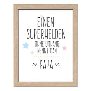 Afbeelding Papa wit/zwart