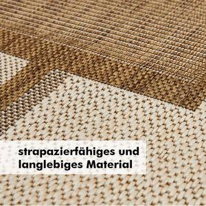 Teppich Saint Louis I Braun/Beige - 67 x 140 cm - Braun - 67 x 140 cm