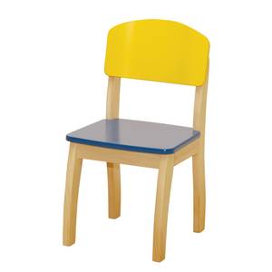 Kinderstoel geel/blauw