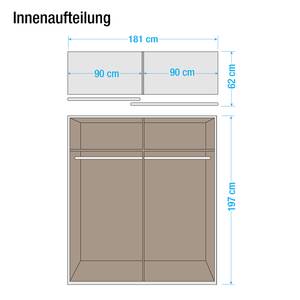 Armoire à portes coulissantes Subito Blanc alpin