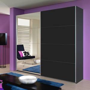 Armoire à portes coulissantes Quadra anthracite - 136 x 210 cm