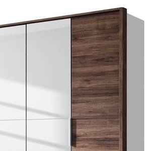 Armoire à portes battantes Vadora Imitation chêne de San Remo foncé - Largeur : 399 cm - Avec cadre passepartout - Sans éclairage