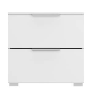 Table de chevet SKØP x2 Blanc alpin - Largeur : 50 cm - Aluminium