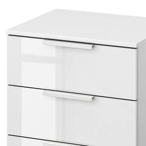 Comodino SKØP x3 Bianco lucido / Bianco alpino - Larghezza: 40 cm - Colore del corpo