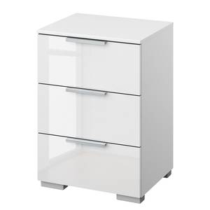 Table de chevet SKØP x3 Blanc brillant / Blanc alpin - Largeur : 40 cm - Aluminium