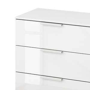 Table de chevet SKØP x3 Blanc brillant / Blanc alpin - Largeur : 50 cm - Couleurs du corps