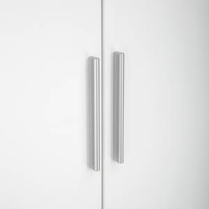 Armoire à portes battantes KiYDOO V Blanc / Imitation chêne de Riviera - 91 x 197 cm