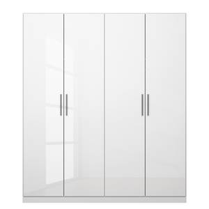 Armoire à portes battantes KiYDOO V Blanc brillant / Blanc alpin - 181 x 197 cm