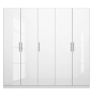Armoire à portes battantes KiYDOO V Blanc brillant / Blanc alpin - 226 x 197 cm