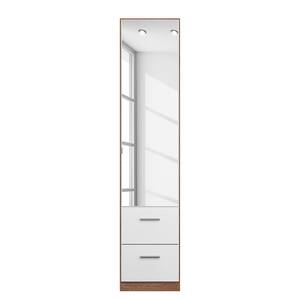 Armoire à portes battantes KiYDOO III Blanc / Imitation chêne de Stirling - 47 x 197 cm