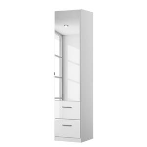 Armoire à portes battantes KiYDOO III Blanc brillant / Blanc alpin - 47 x 197 cm