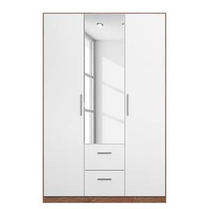 Drehtürenschrank KiYDOO III Weiß / Eiche Stirling Dekor - 136 x 197 cm