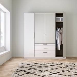 Armoire à portes battantes KiYDOO IV Blanc brillant / Blanc alpin - 181 x 210 cm