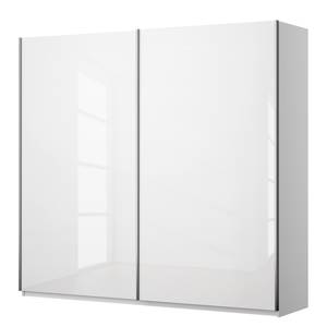 Armoire à portes coulissantes KiYDOO I Blanc brillant / Blanc alpin - 226 x 210 cm