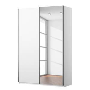 Armoire à portes coulissantes KiYDOO II Blanc alpin - 136 x 197 cm - Chrome