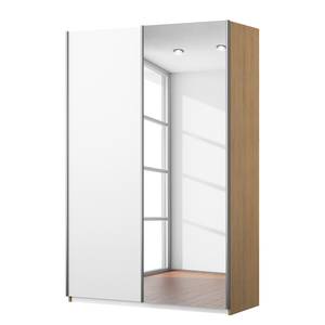 Armoire à portes coulissantes KiYDOO II Blanc / Imitation chêne de Riviera - 136 x 197 cm