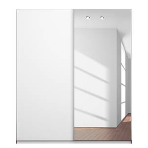 Armoire à portes coulissantes KiYDOO II Blanc / Imitation chêne de Stirling - 181 x 197 cm