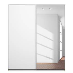 Armoire à portes coulissantes KiYDOO II Blanc / Imitation chêne de Riviera - 181 x 197 cm