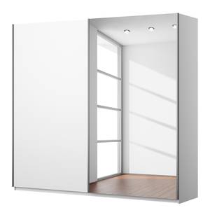 Armadio con ante scorrevoli KiYDOO II Bianco alpino - 226 x 210 cm - Chrome