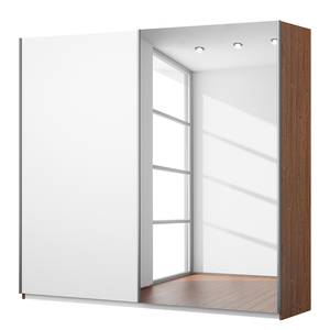 Armoire à portes coulissantes KiYDOO II Blanc / Imitation chêne de Stirling - 226 x 210 cm