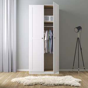 Armoire à portes battantes KiYDOO Blanc alpin - 91 x 197 cm