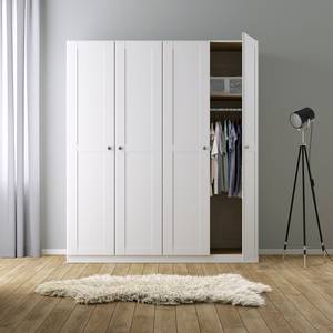 Armoire à portes battantes KiYDOO Blanc alpin - 181 x 210 cm