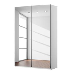 Armoire à portes coulissantes KiYDOO III Blanc alpin - 136 x 210 cm - Chrome