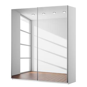 Armadio con ante scorrevoli KiYDOO III Bianco alpino - 181 x 210 cm - Chrome